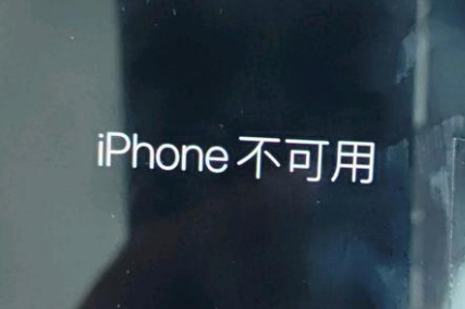 西峡苹果服务网点分享锁屏界面显示“iPhone 不可用”如何解决 